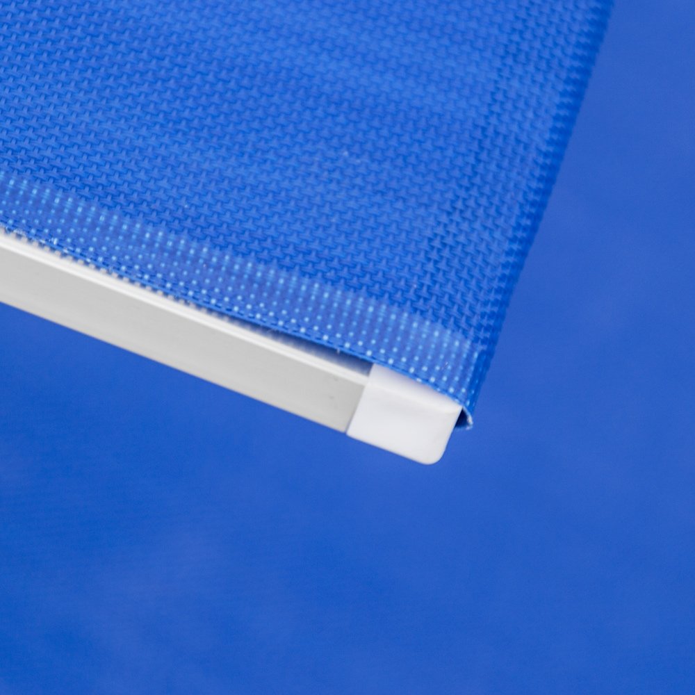 Q.bo Lettino stabilimento pieghevole mare spiaggia leggero 190x61cm blu Rimini T 05102