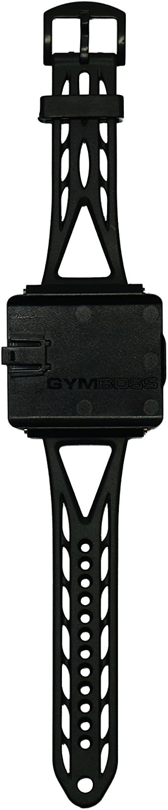 Gymboss Interval Timer and Stopwatch Watch Strap   Black