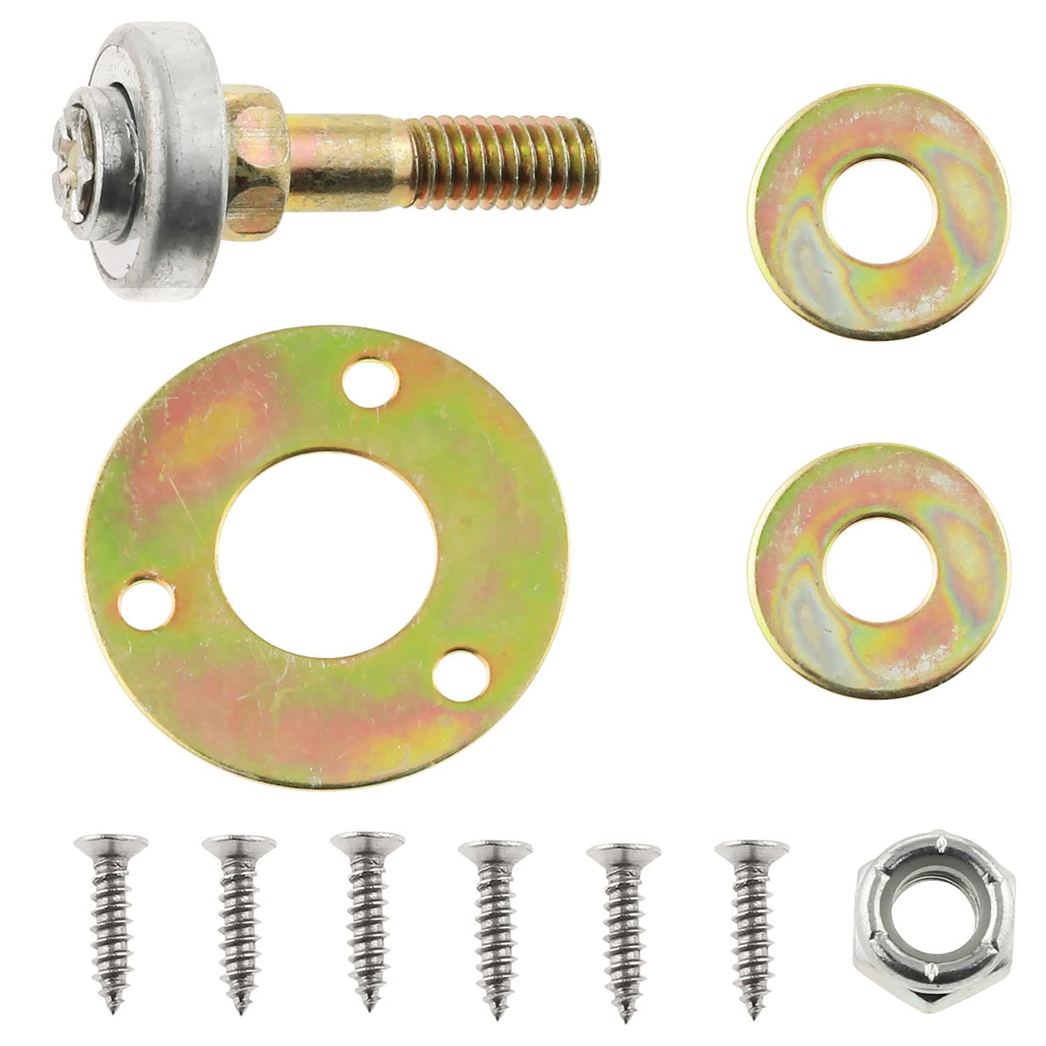 RLECS Rocking Chair Accessories 1 Set Rocker Bearing Connecting Fittings Furniture Connecting Fitting Screw kit with 6 Screws