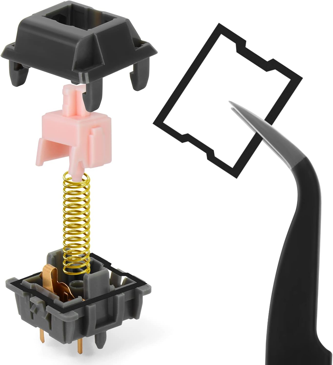 RUNJRX Switch Film for Cherry Gateron Kailh Switches,Poron