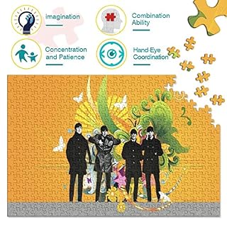 Puzzle de 500 pièces Le Jeu de Casse-tête des Beatles pour Adultes et Enfants Activités éducatives de Groupes célèbres, Impression Transparente, Plateau de Puzzle épais et Durable - Les Beatles, Paul McCartney, John Lennon, RIngo Starr, George Harrison Puzzle de 500 pièces Le Jeu de Casse-tête des Beatles pour Adultes et Enfants Activités éducatives de Groupes célèbres, Impression Transparente, Plateau de Puzzle épais et Durable – Image 3