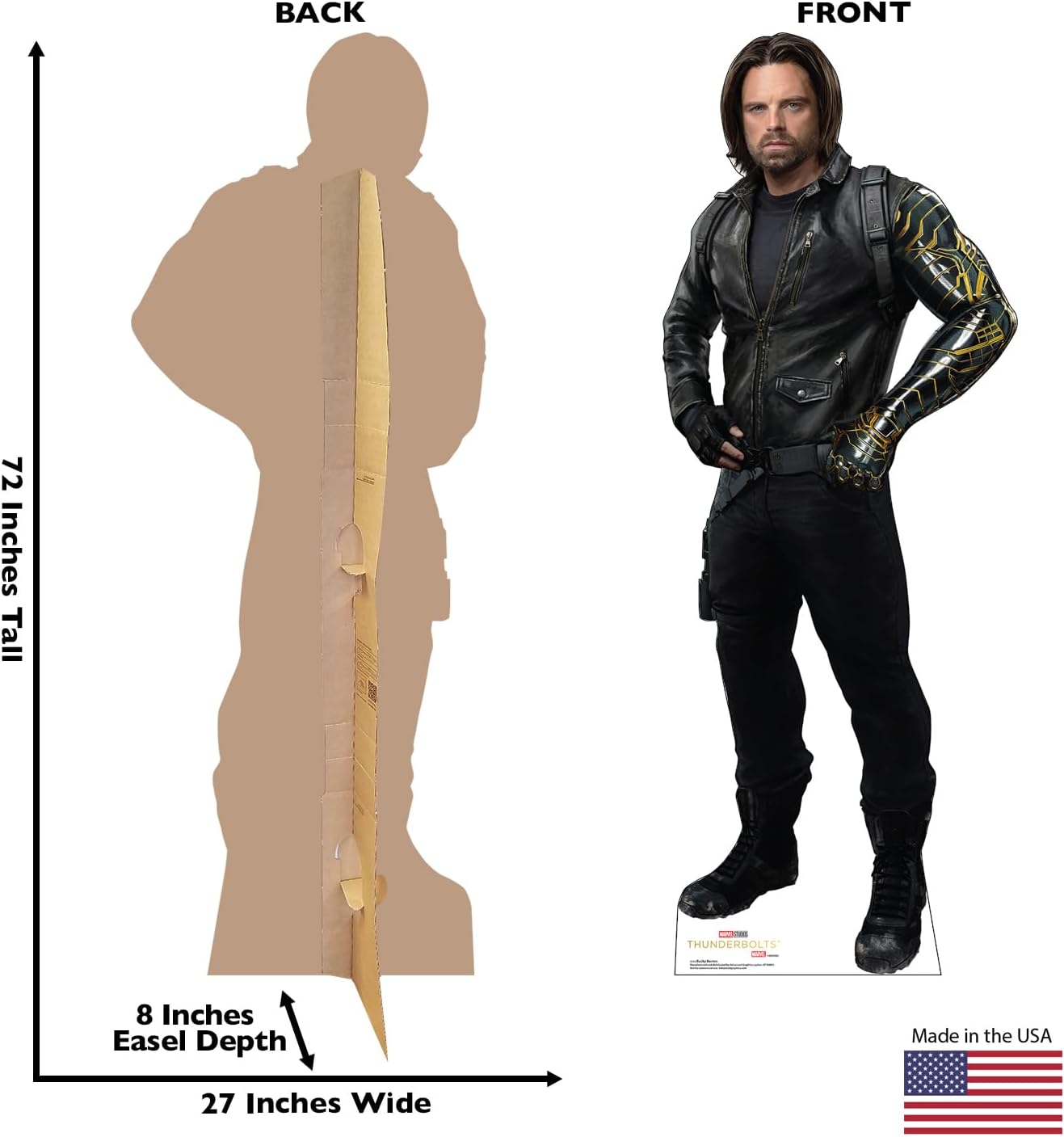 Cardboard People Bucky Barnes Life Size Cardboard Cutout Standup - Thunderbolts* (2025 Film)