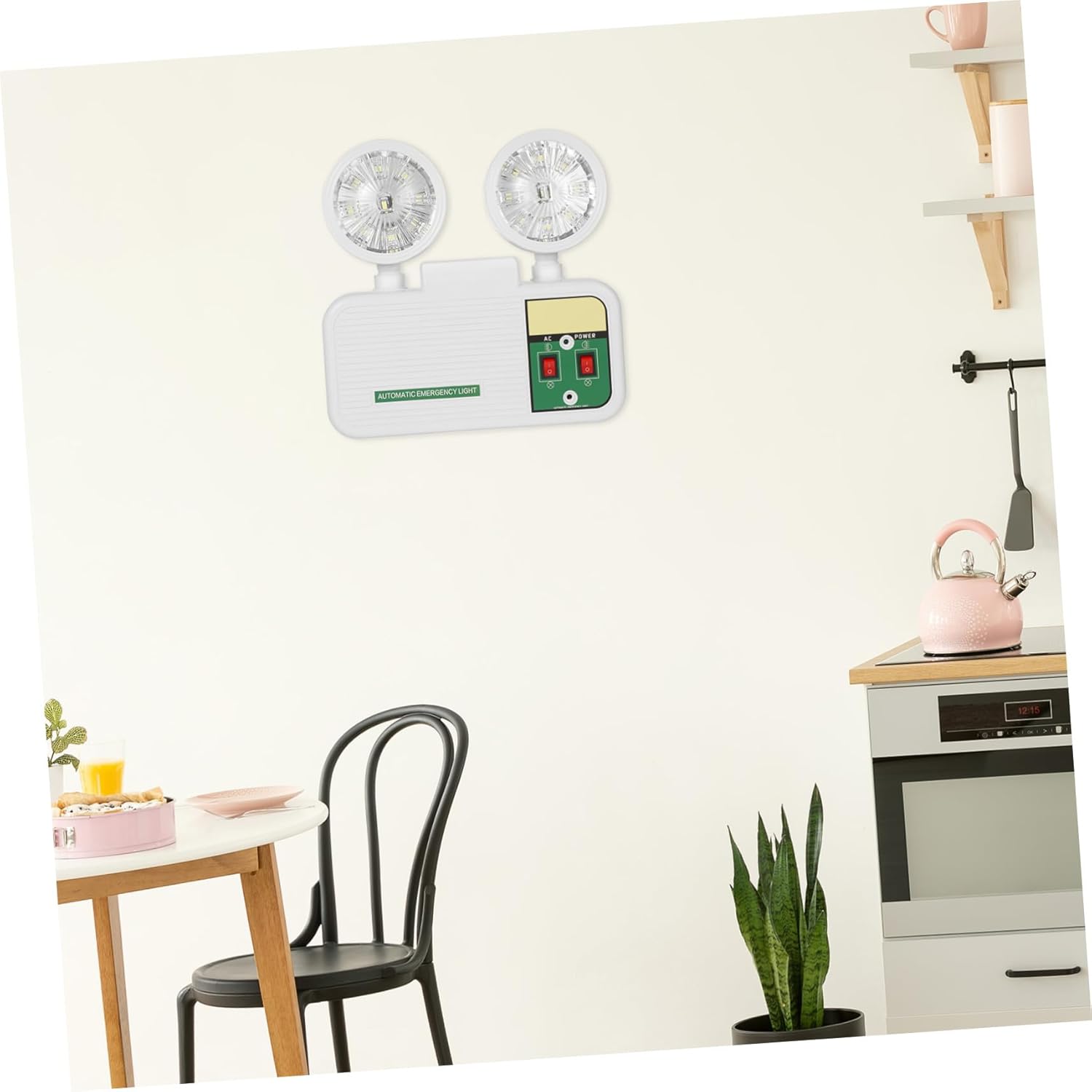 Emergency Light Power Failure Light with High-Brightness LED Over Hours Backup Wall-Mount for Stairway Hallway Safe and Reliable Emergency Lighting for Acv US Plug