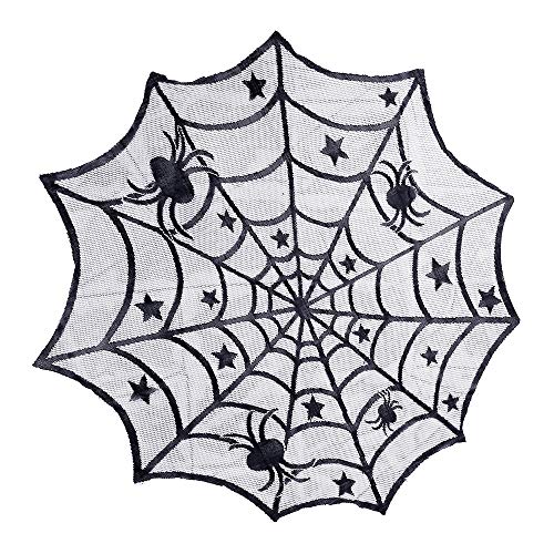 FullLove Halloween Nappe Toile d'Araignée Halloween Table Cheminée Décoration 102cm pour Fête Soirée Party Maison Cover