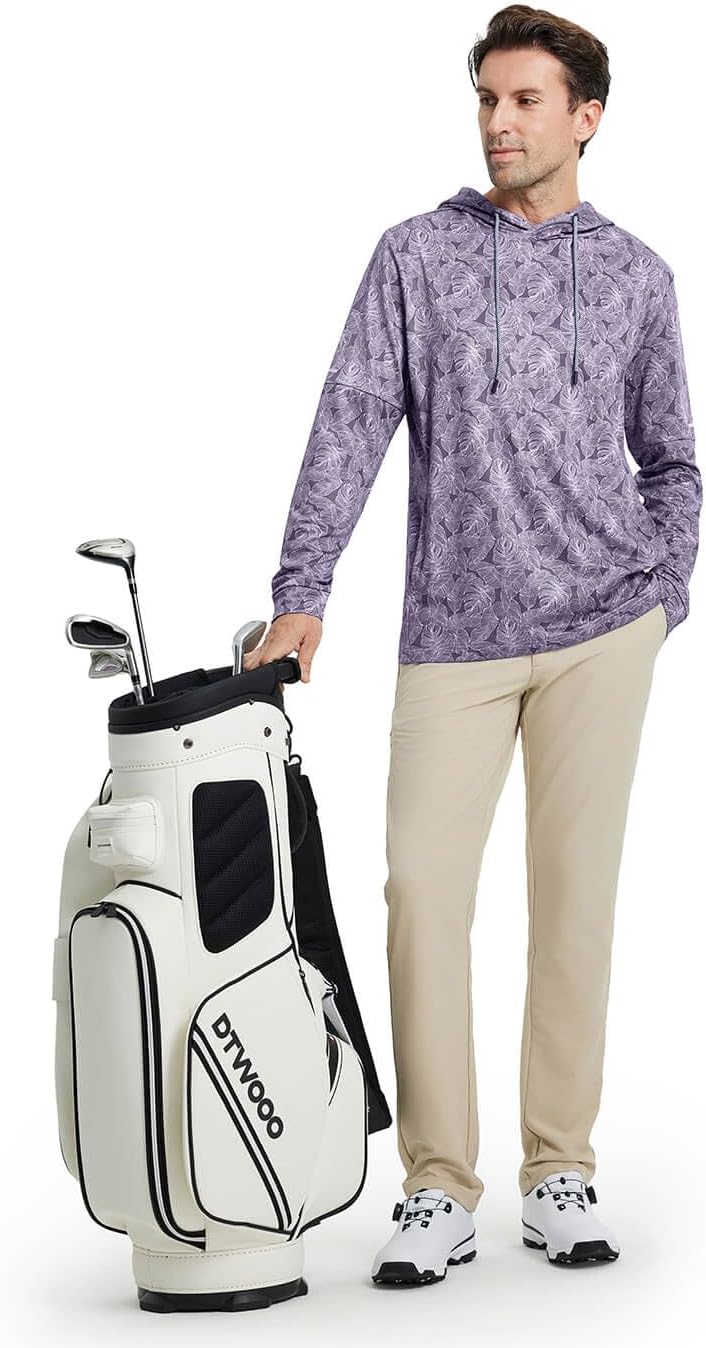 Hoodies for Men Golf Fleece Hooded Sweatshirts Dry Fit Athletic Lightweight Casual Midlayer Mens Hoodies Pullover - Image 4