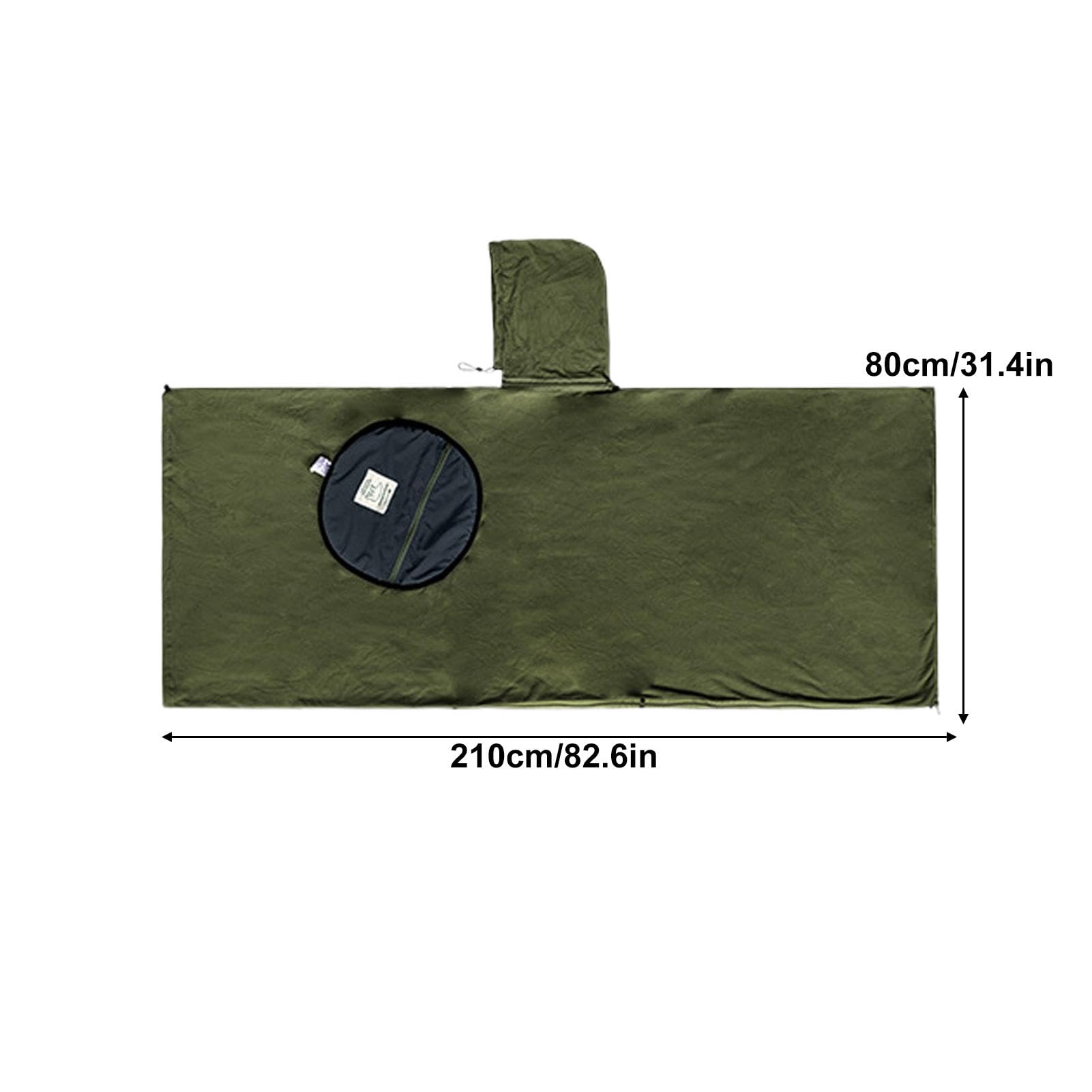 Sacco a pelo poncho, coperta poncho indossabile,Mantello per sacco a pelo | da campo in pile - Coperta da campeggio multiuso per stadio, coperta da campeggio con poncho con cappuccio, antivento, per ca