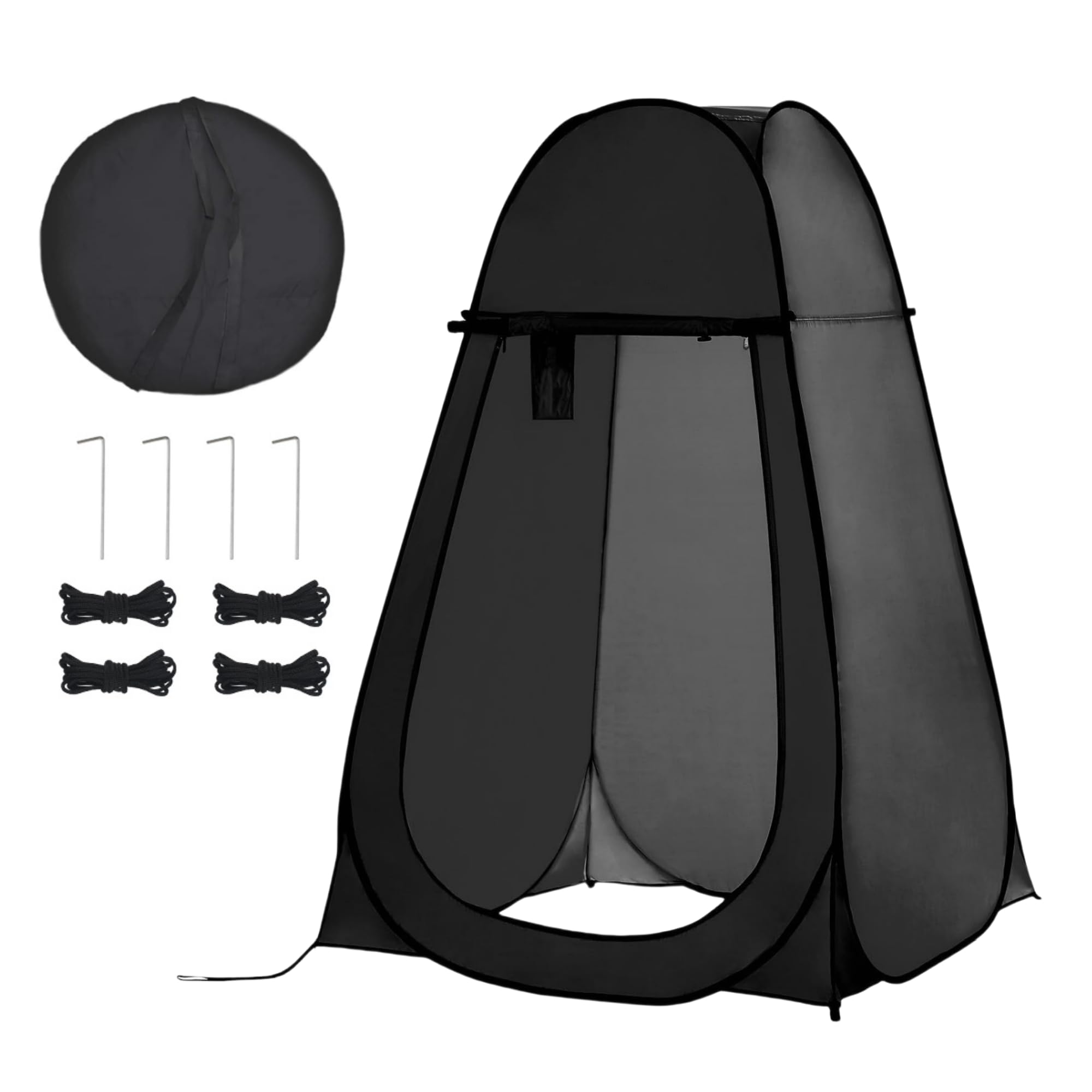 Pop Up Pod Privacy Shower Tent, Outdoors Instant Changing Dressing Room Rain Shelter, Portable Camp Toilet Stall Tent, Easy Set Up, for Camping & Beach, with Carry Bag