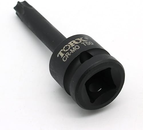 Miniatura 3 de TMAX T50 3 pulgadas de largo Torx Star 6 puntos Negro Impact Bit Socket Herramienta de reparación automática 12 pulgada Square Drive