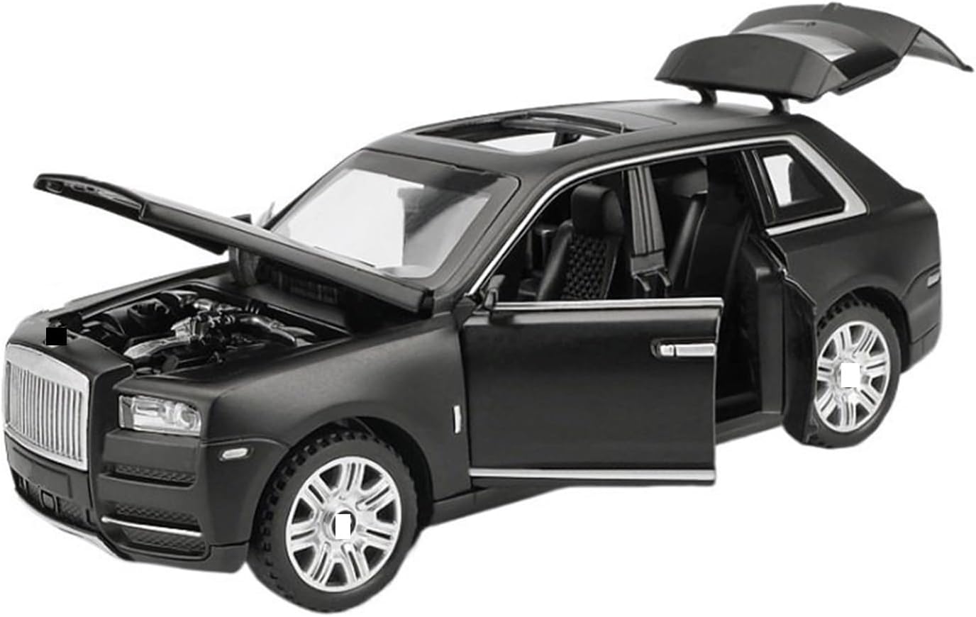 Classic Alloy Model Scale 1:32 for Rolls-Royce Cullinan Metal Body Plastic Interior(Black)