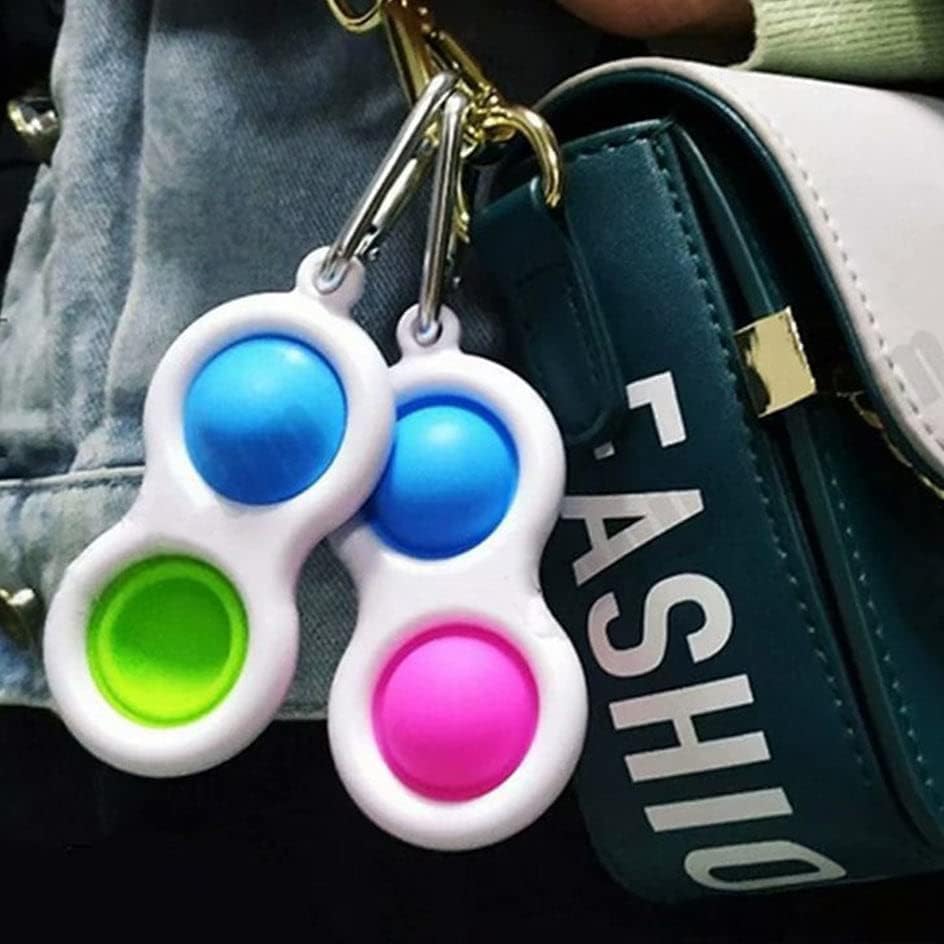 LUPINEZ Stress Relief Simple Dimple Key Chain Pop It | Education Brain Teaser Hand Toys for Kids | Anxiety Relief Key Chain | Bubble Sensory Toys for Kids and Adults | Multipurpose Use (B0CVL4GMM8) Amazon Price History, Amazon Price Tracker