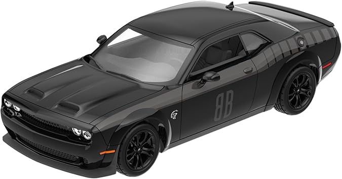 Greenlight 1/64 2017 Dodge Challenger SRT Hellcat Widebody, Black Bandit Collection Series 31 Collectibles, 28190-A