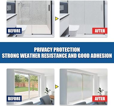 Frosted Glass Spray Paint, Window Frost Spray, Frosted Glass Spray, 100ml Frosted Glass Paint for Home, Office, Bathroom, Indoor & Outdoor Use (Photo Color)