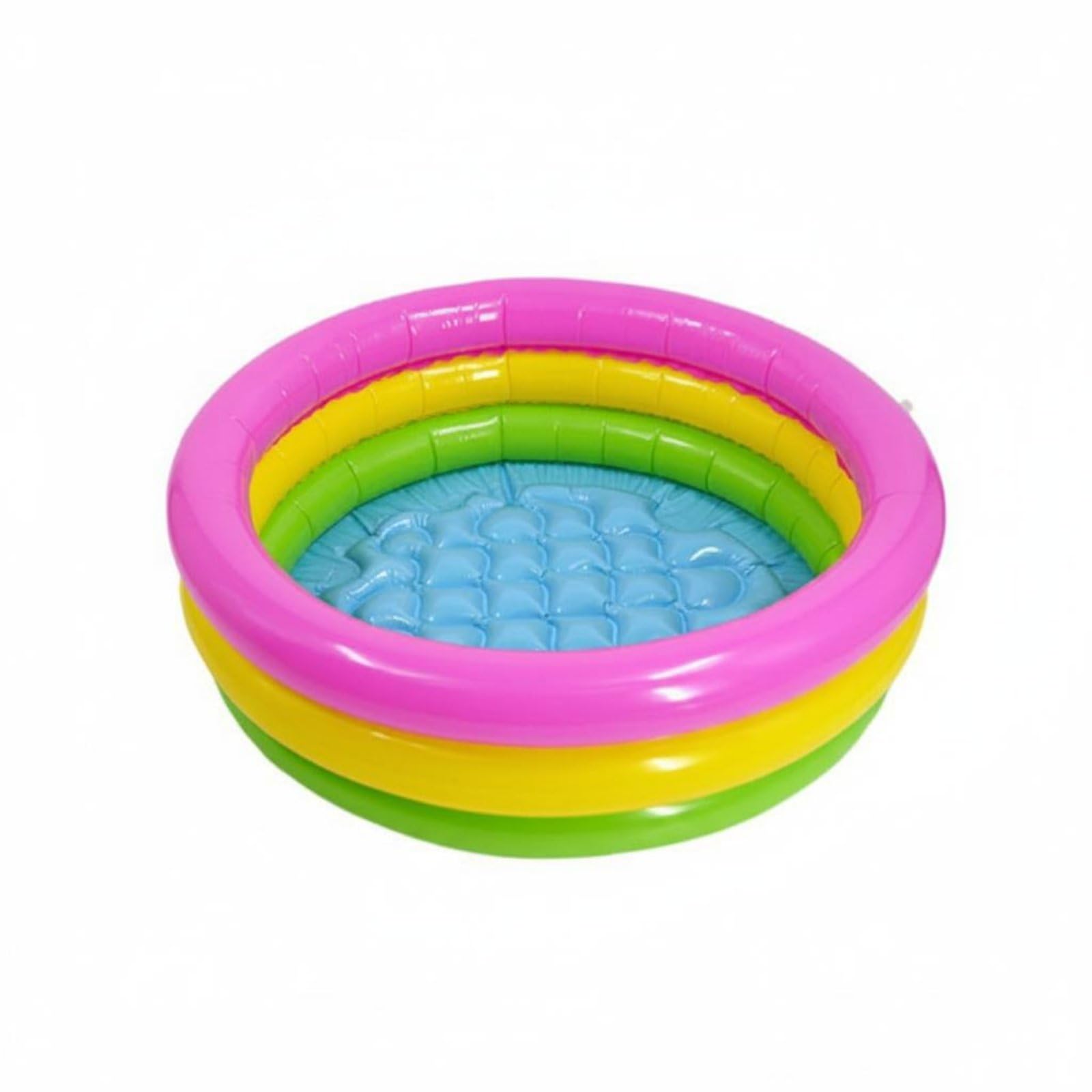 Flat Bottom 3 Loop Kiddie Pool Wide Rim Raised Loop Pool Shallow Kids Product Easy to Inflate for Children, Home, Family, 120 Three Ring - | Home & Garden | Yard, Garden & Outdoor Living-image-14