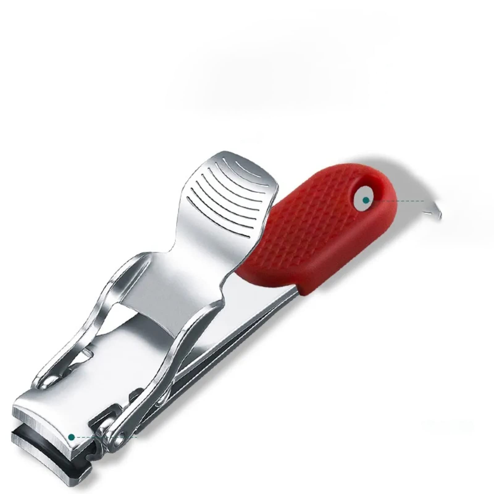 Cortaúñas ultradelgado, portátil, de acero inoxidable, cortaúñas, tijeras de acero al carbono, herramienta de manicura y pedicura