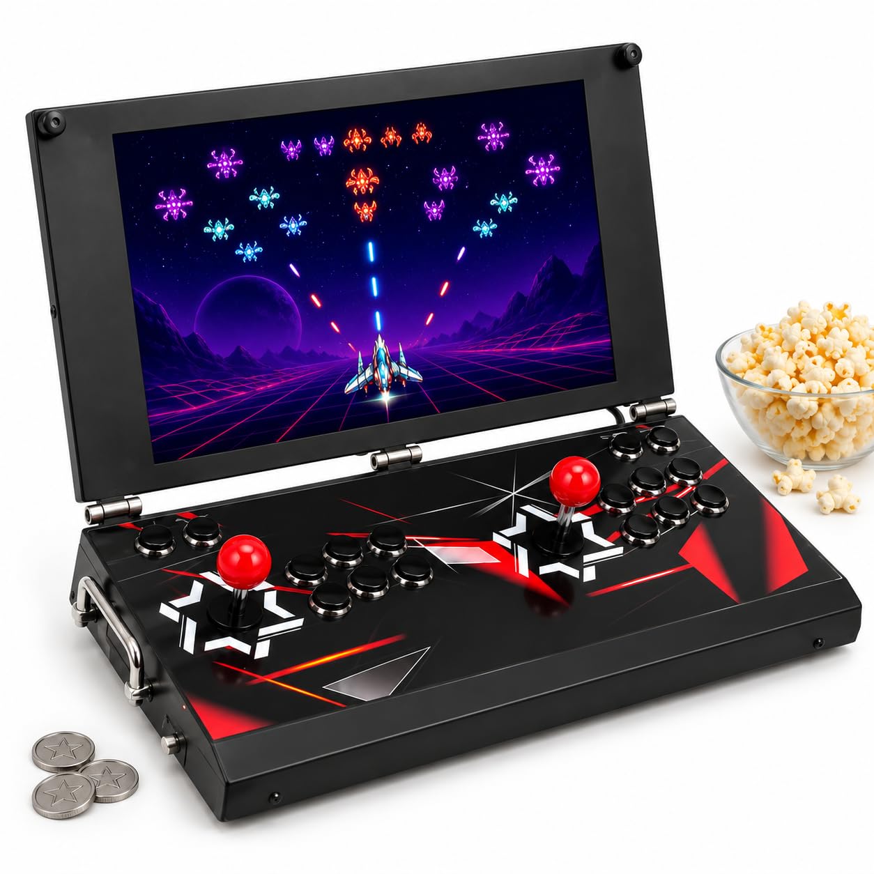 Console di Giochi Arcade Portatile, 26.800 Giochi, Schermo HD da 17,5