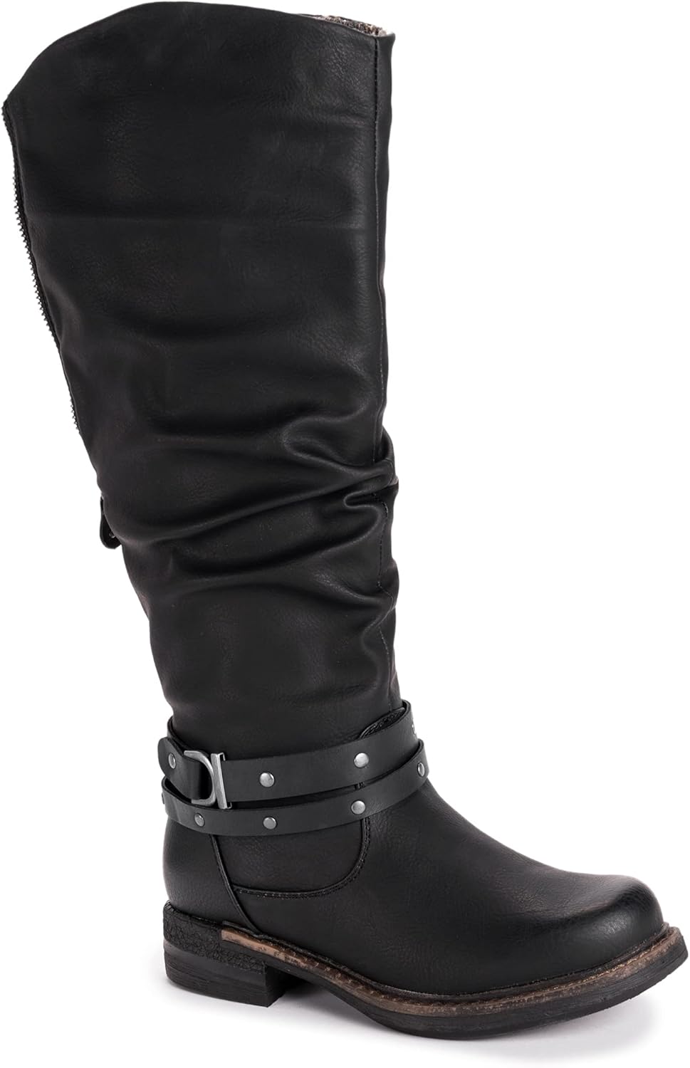 MUK LUKS Women's Logger Victoria Fashion Boot, Black, 11