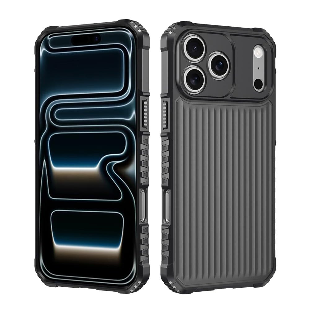 Coque iPhone 16 Plus antichoc silicone noir rigide arriere - 8