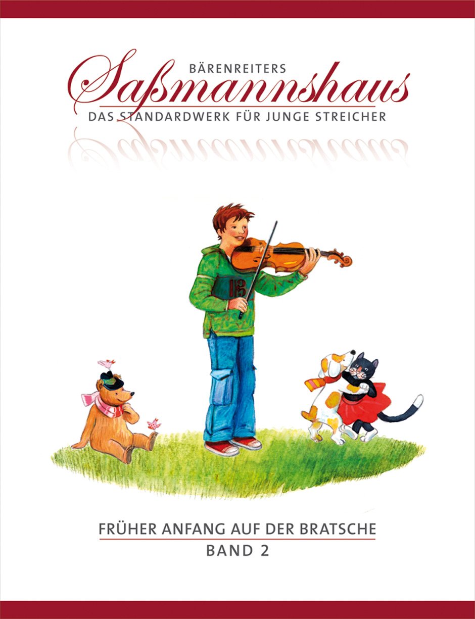 Früher Anfang auf der Bratsche Band 1 und 2 | Eine Bratschenschule für Kinder | Saßmannshaus | BA09681 + BA09682 | ISMN 9790006536351 + 9790006536368 | Soundman Kolophonium