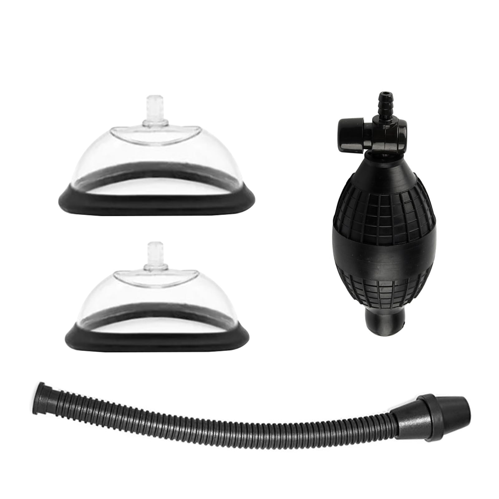 BDSMYEE Bomba de Vacío para Vagina, Bomba de Vacío para Clítoris y Pezones con 2 Ventosas Potentes, Estimulación Manual del Clítoris, Juguete Sexual Erótico para Mujeres Parejas