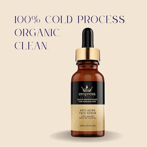 Miniatura 4 de Suero facial antienvejecimiento  Cuidado de la piel orgánico totalmente natural con aceite de semilla de rosa mosqueta e incienso serrata  Nutre,