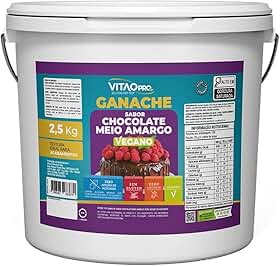 Ganache Chocolate Meio Amargo Zero Açúcar VitaoPRO 2,5Kg