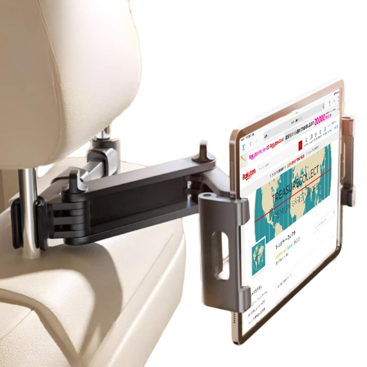Amazon.co.jp: 360度回転 車載ホルダー タブレット ホルダー 12.9