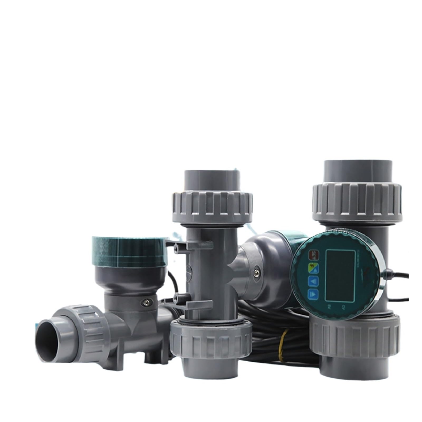 LEOTNNDQ 1PCS Digital Flow Meter with LCD Display RS485 ‑ Acid(ZJPVC-LCD-DN20-485)