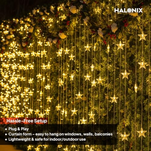 Image of Halonix Decorer Torrent 10 x 5 Bright Led String Light | Diwali Light | Christmas Light | Wedding Light | Festive Lights for Home Decoration (Yellow, 4 Meters, Pack 1)