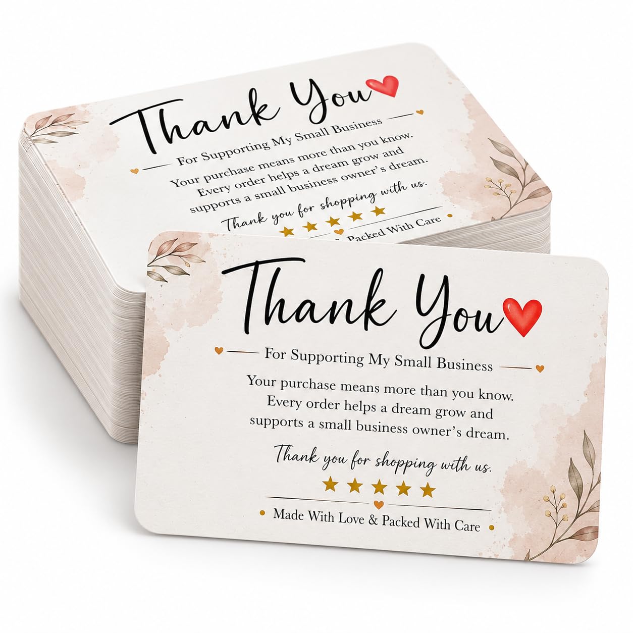 Thank You Cards for Small Business - 100 Pack -1