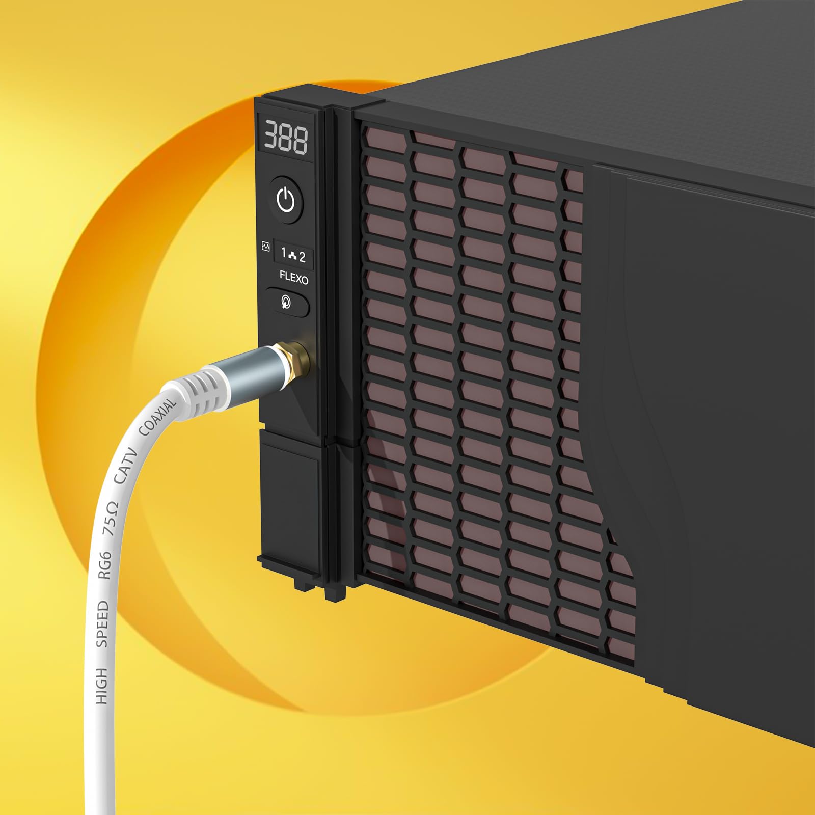 LDKCOK RG6 Koaxialkabel 91 Cm – Für Super-Speed-Internet, SAT-TV & Antenne, Doppelt Geschirmt