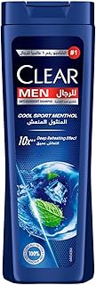 شامبو مضاد للقشرة للرجال كول سبورت مينثول من كلير، تبريد عميق 10 مرات بتركيبة فائقة الأداء، 180 مل