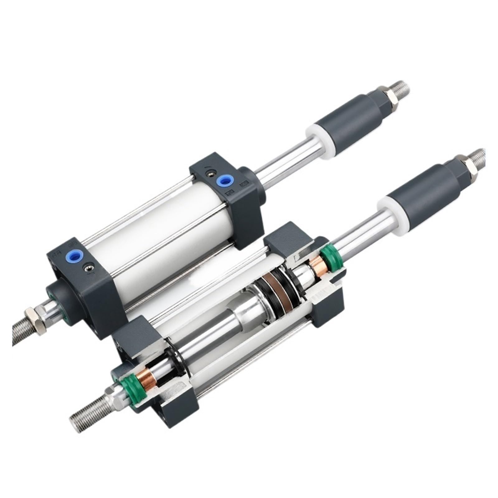 Vérin pneumatique à double axe Bore 63mm et Stroke 50mm SCJ