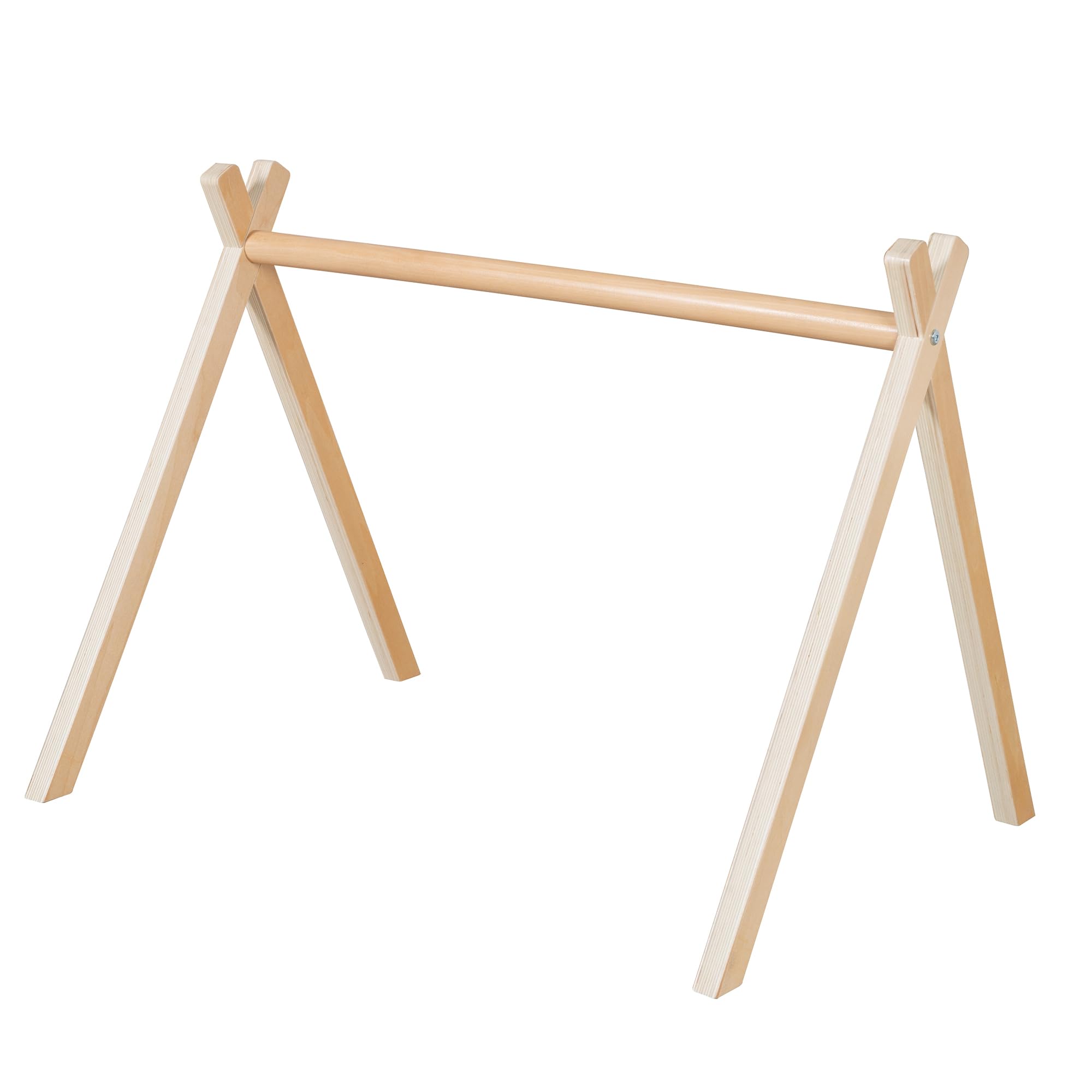 roba Baby-Spielbogen nach Montessori - Baby Gym & Activity Center aus Holz - Spieltrapez ab 3 Monaten zum Anhängen von Spielsets - Natur