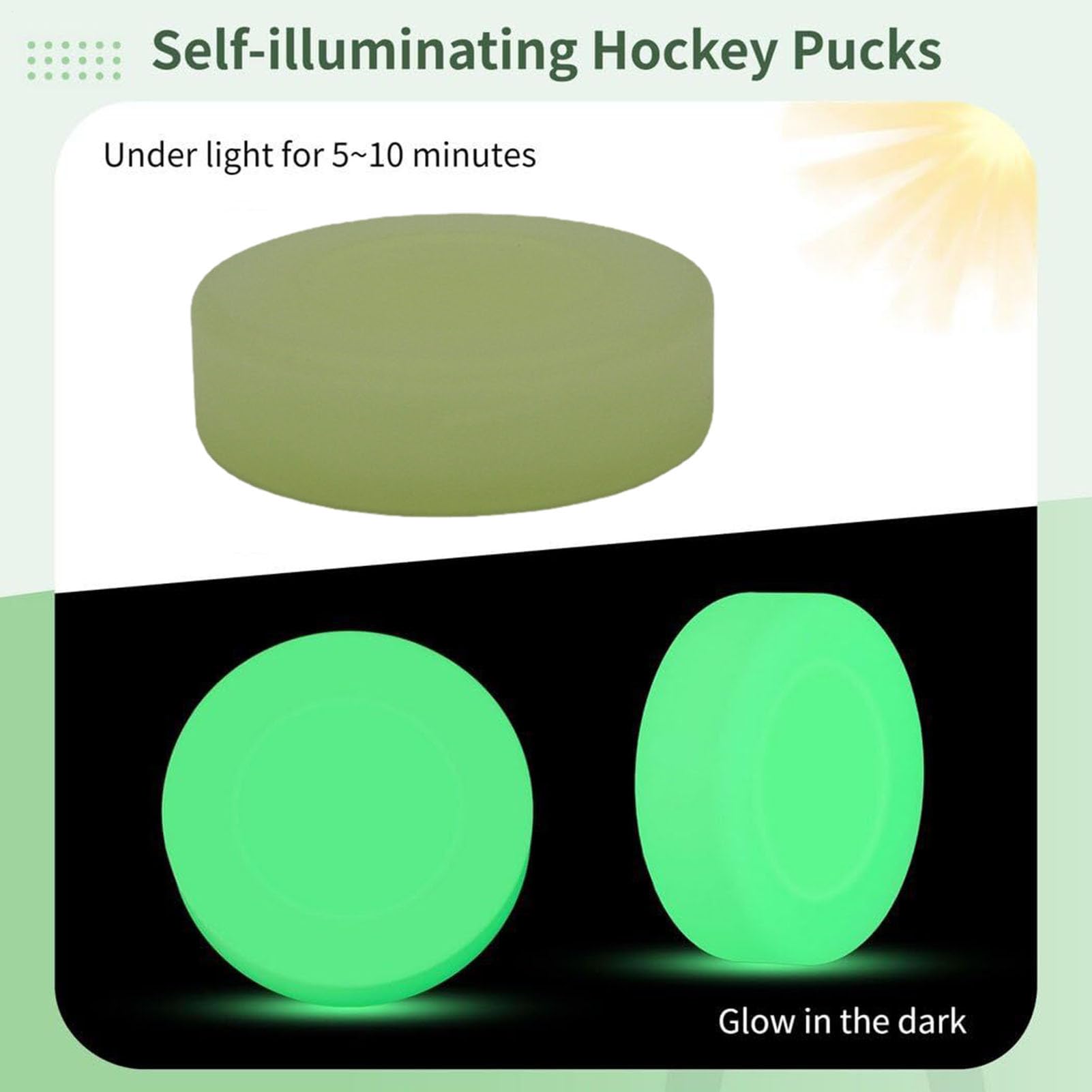 Générique Hockey Puck - PVC 9x9x3cm Practice Ice Ball | Street Hockey Balls with Durable, Smooth, Indoor Outdoor Training | Roller Hòcĸey, Kids, Adults