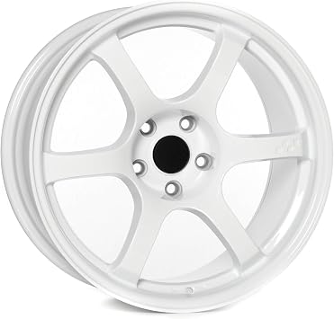 Circuit Performance CSF1 18x9.5 Gloss White 5x120 [+25mm] 57DR Style Drift Compatible with BMW