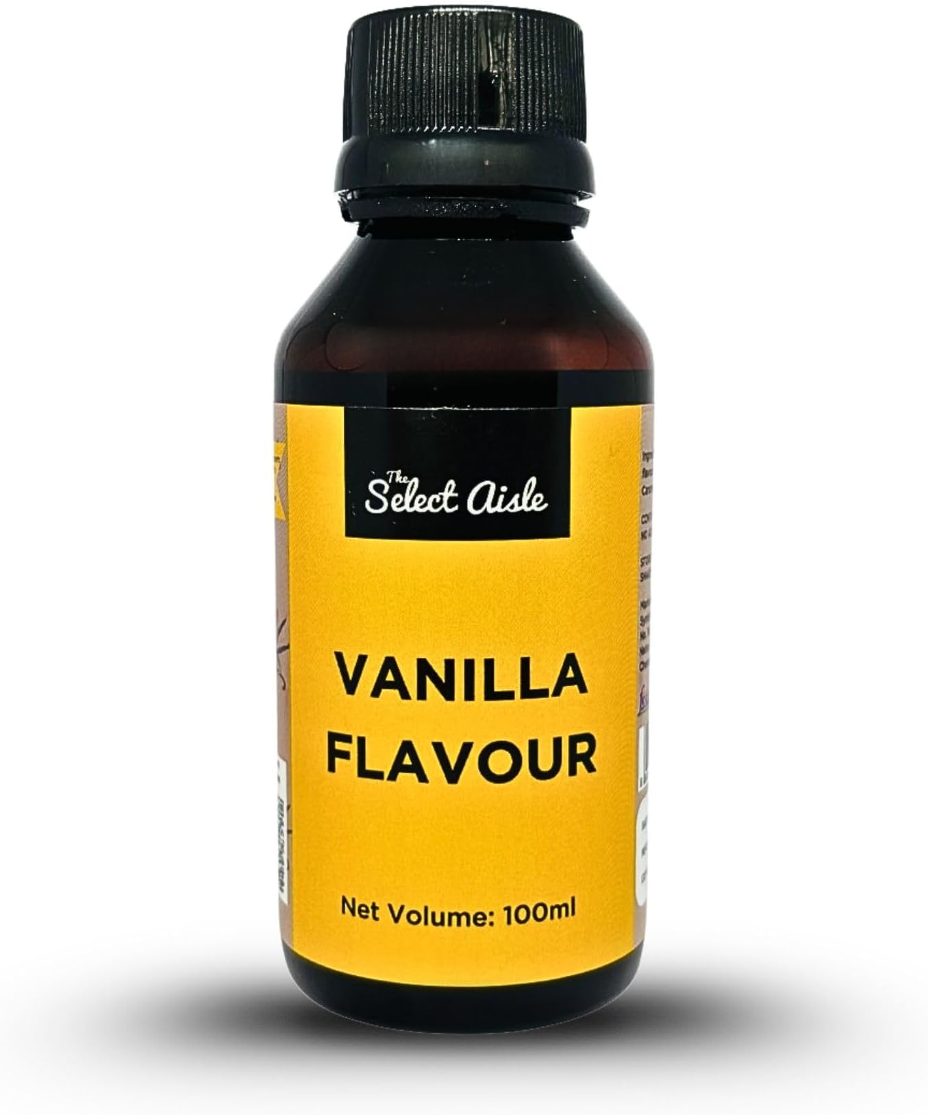 The Select Aisle Vanilla Flavour Essence 100ml | Baking Essence for Cakes, Cookies & Desserts | Flavouring Agent for Frosting, Ice Cream & Beverages