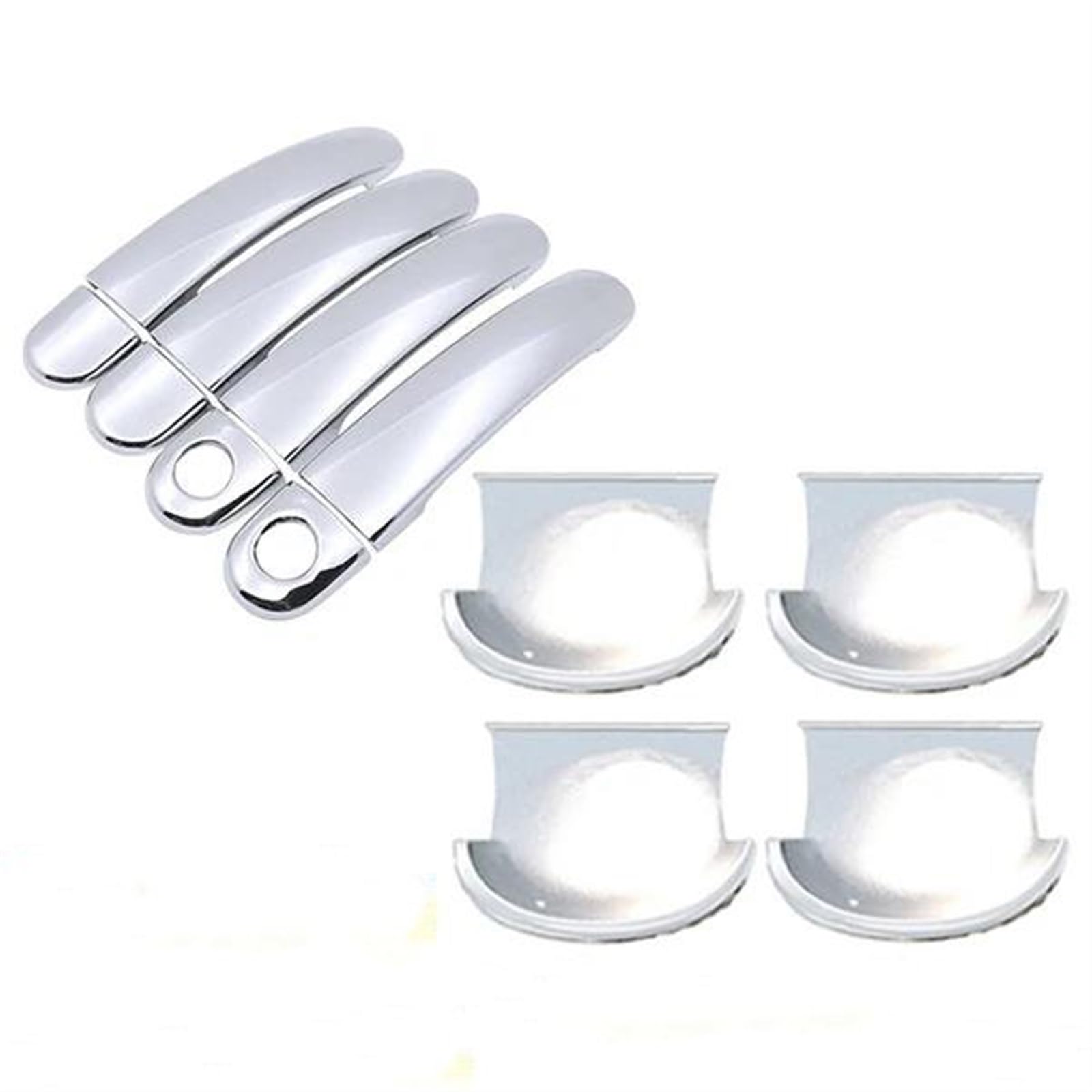 NOHEEU Car Exterior Door Handle Cover Decorative Replacement for Passat B5 .5 MK5 1996-2005(Style 2)