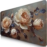 【Stabilité Optimale】 Le dessous du tapis de souris est fabriqué en caoutchouc de haute qualité, offrant une excellente flexibilité et une forte viscosité, et s'adapte parfaitement à tous les types de bureaux. Qu'il s'agisse de bureaux en bois, en verre ou en plastique, il garantit une stabilité optimale pendant l'utilisation, vous offrant ainsi une base de travail stable et fiable