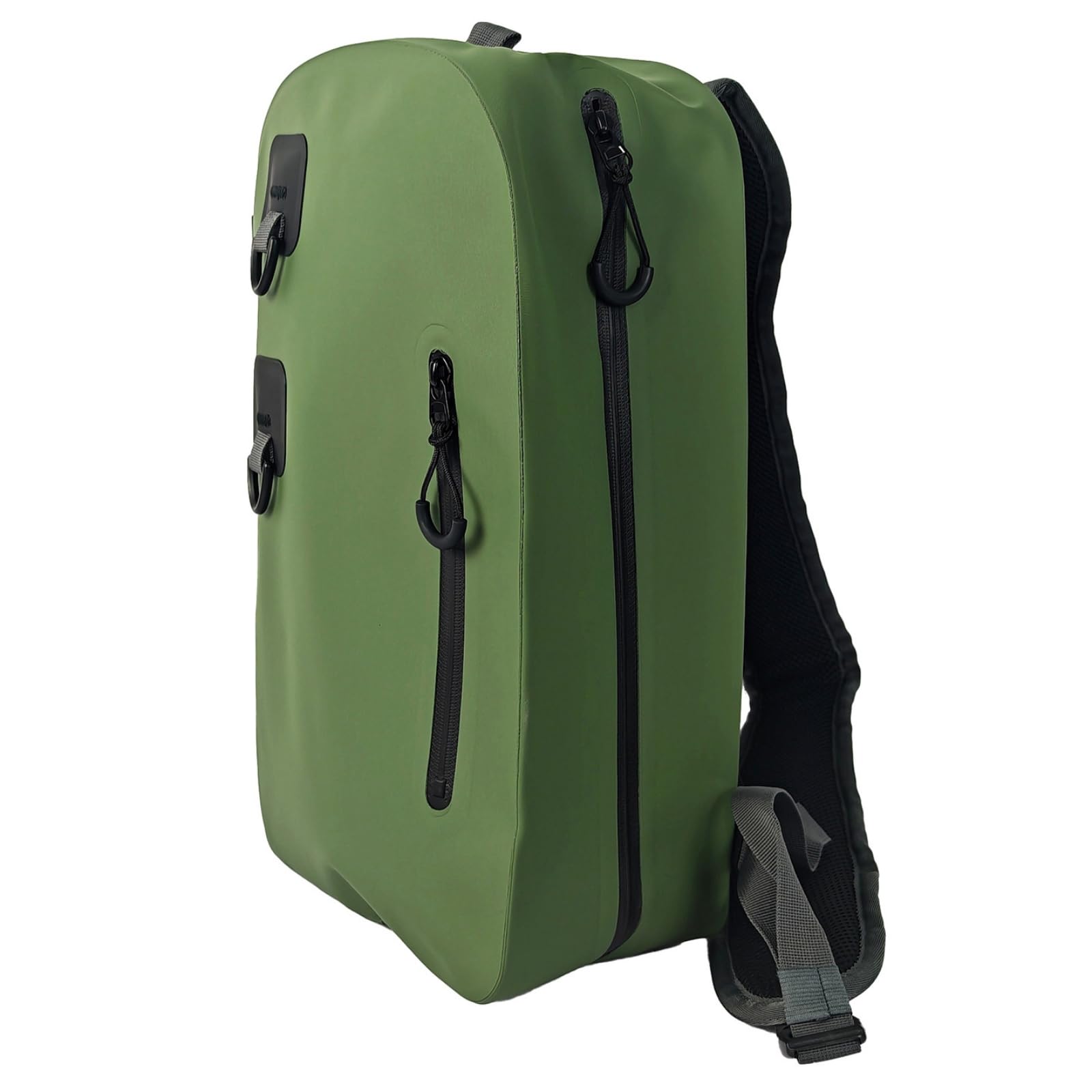 Bolso de gran capacidad impermeable con múltiples compartimentos verde 8