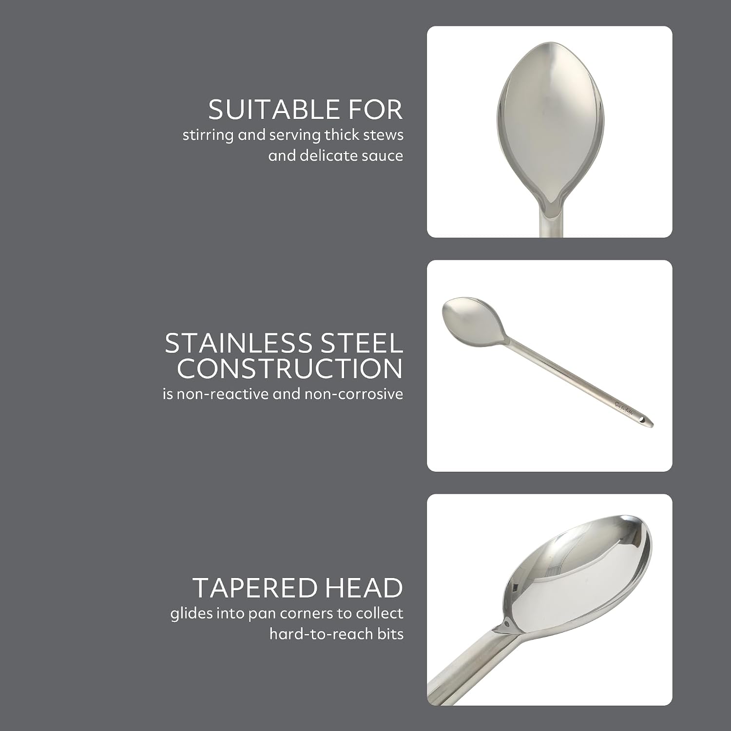 Sur La Table Kitchen Essential Steelhaus Stainless Steel Kitchen Spoon