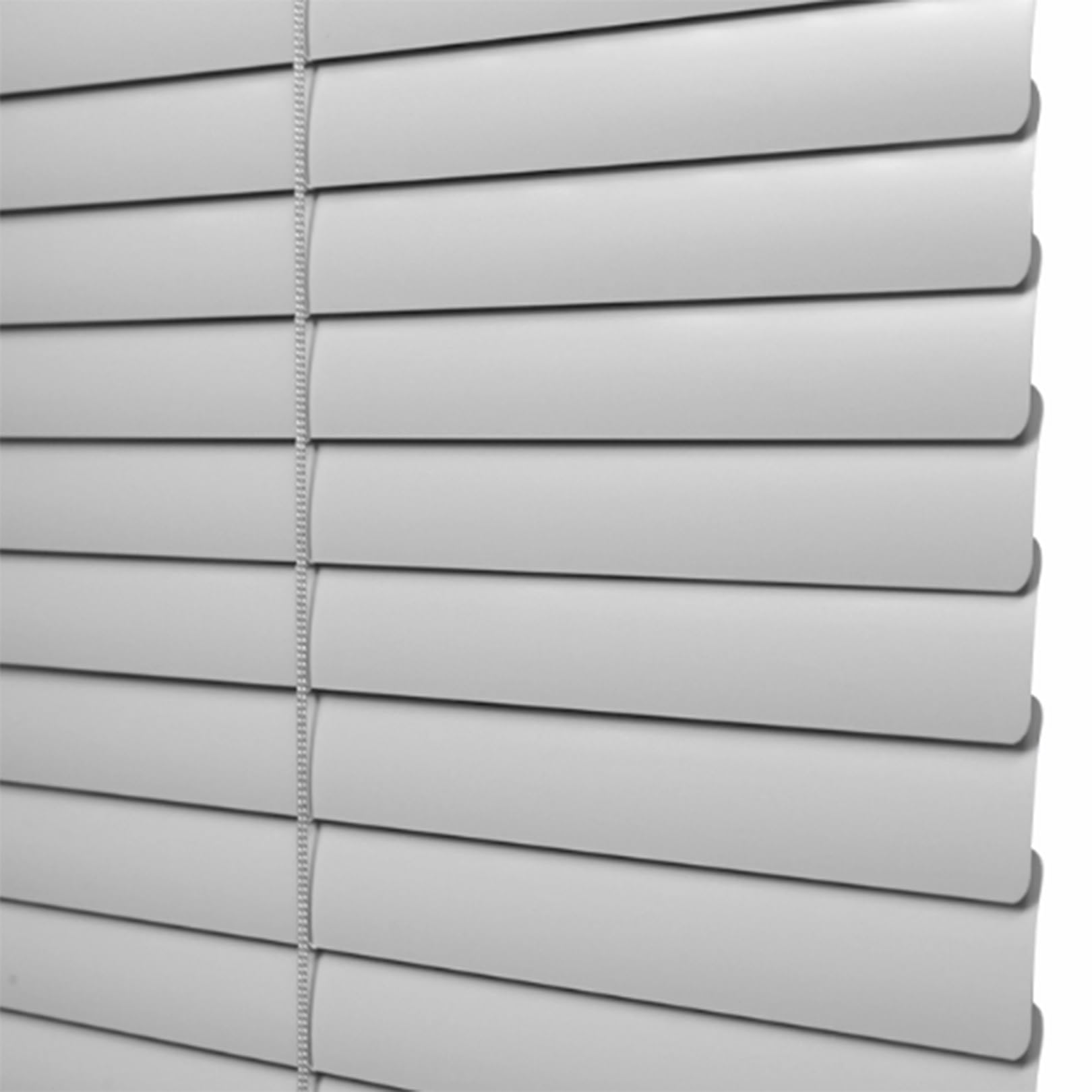 Matte Silver Grey Aluminium Metal Venetian Blinds Slat Home Office Blind Window Thin Slats Kitchen Blinds Blackout Shutters Child Safe Home Office, Customisable (95×230cm)