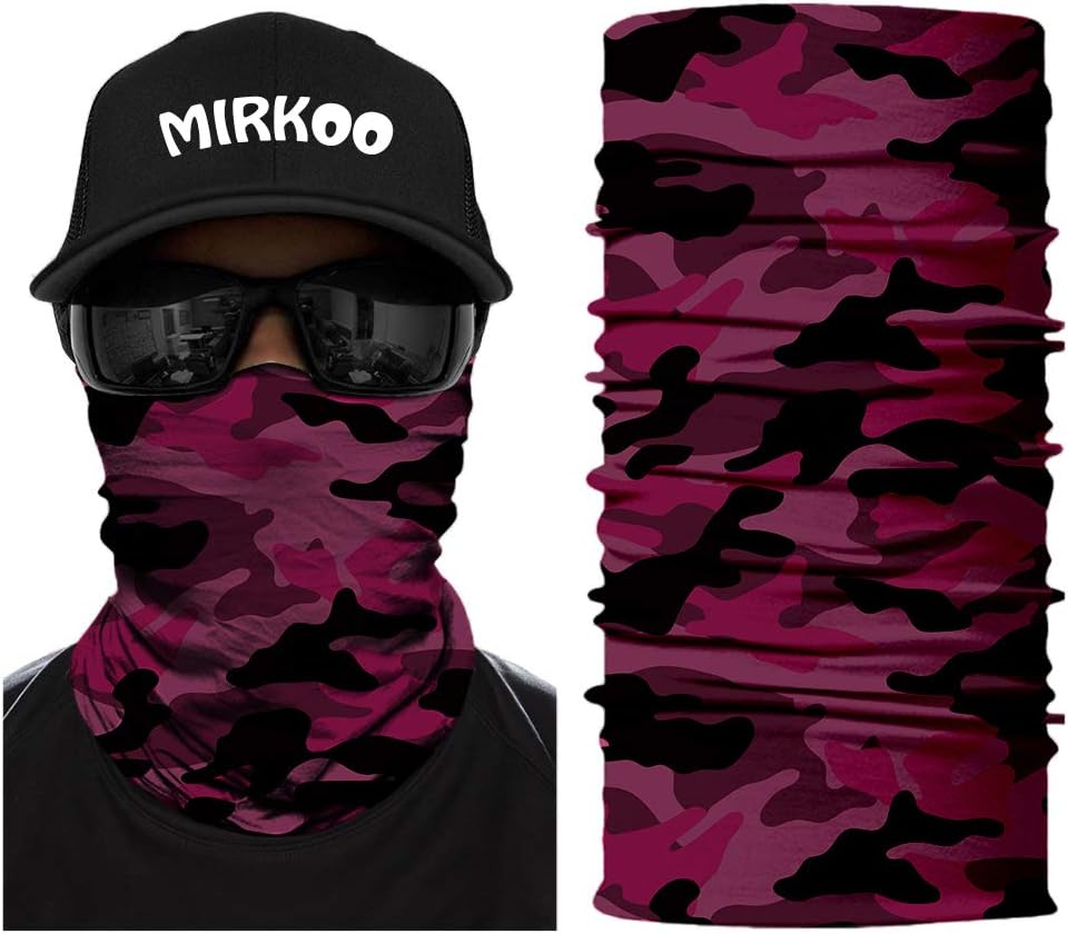 3D Breathable Seamless Tube Face Mask, Dust-proof Windproof UV Protection Motorcycle Bicycle ATV Face Mask