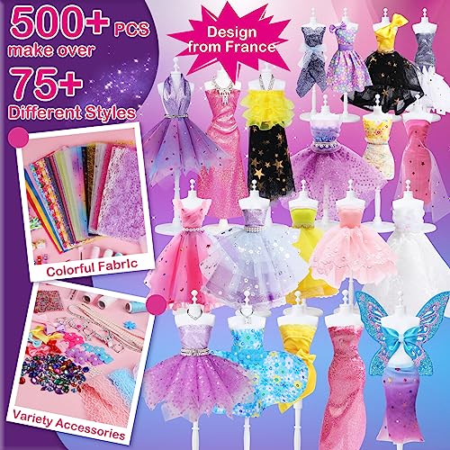 Loiion-500Pcs-Fashion-Design-Kit-for-Girls-DIY-Arts-Crafts-Kit-for-Girls-Learning-Toys-Doll-Clothes-Making-Sewing-kit-for-Kids-Creative-Birthday-Gift-Crafts-Toys-for-Girls-Ages-8-9-10-11-12 Loiion-500Pcs-Fashion-Design-Kit-for-Girls-DIY-Arts-Crafts-Kit-for-Girls-Learning-Toys-Doll-Clothes-Making-Sewing-kit-for-Kids-Creative-Birthday-Gift-Crafts-Toys-for-Girls-Ages-8-9-10-11-12