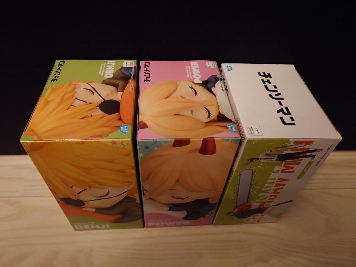 【段ボール梱包】チェンソーマン Luminasta excood 3点セット Amazon.co.jp: 箱段ボール発送 チェンソーマン フィギュア3点セット