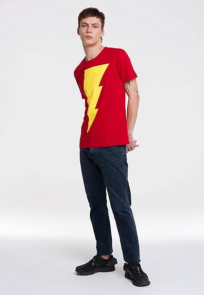 All Shirts Worn By Sheldon Cooper In The Big Bang Theory: Sheldon Coopers ' Shazam! Bolt' Shirt - Foto 6
