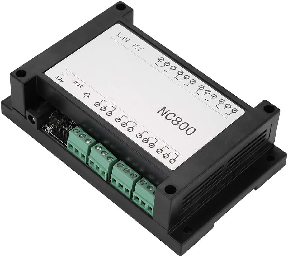 Бурчтуу view of the Jectse TCP/IP 8-Channel Relay Controller, illustrating the RJ45 Ethernet port and relay connection terminals.