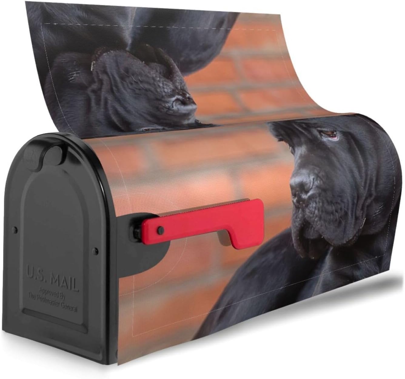 Cane Corso Dog Magnetic Mailbox Cover Standard Size Post Box for Outdoor Garden Yard Home Decor 21x18 in