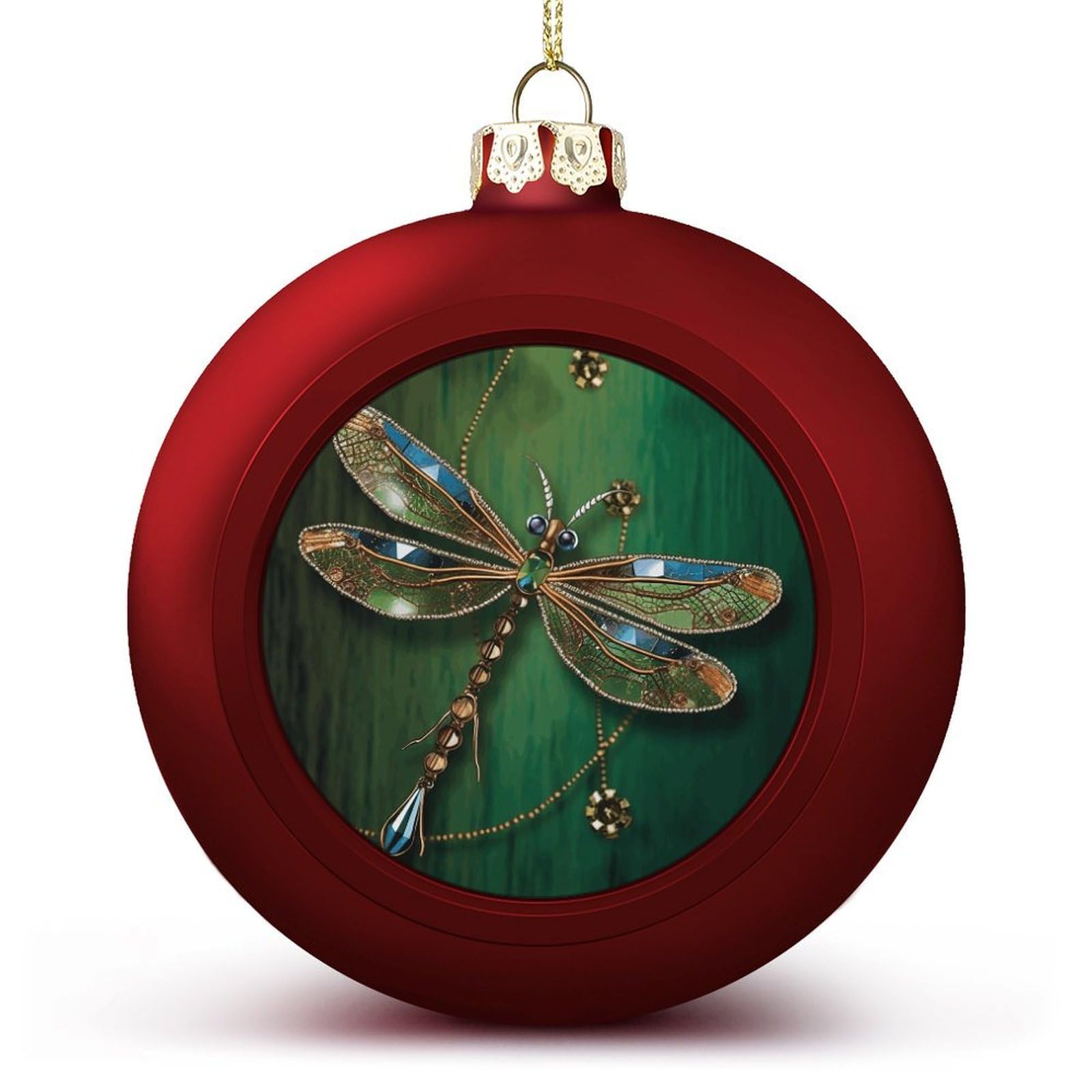 Boules de Noël libellules et ornements suspendus pour sapin