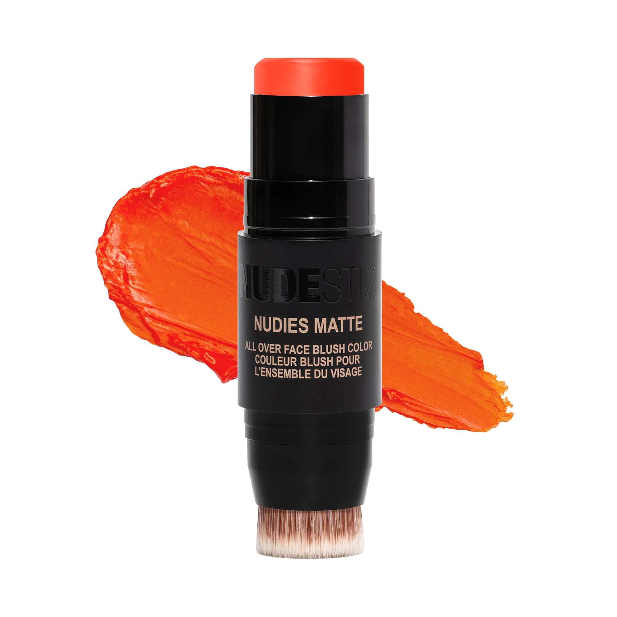NUDESTIX Nudies Matte Blush Stick Picante 7g – Bright Orange Matte Cream Blush for Cheeks, Eyes & Lips – Soft Focus Finish, Longwear, Warm Fresh Orange