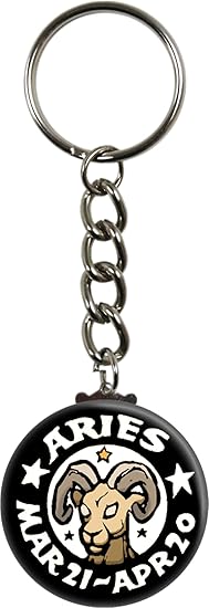 Aries - Zodiac Astrology Sign Keychain
